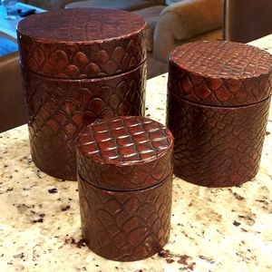 Set of 3 decorative boxes